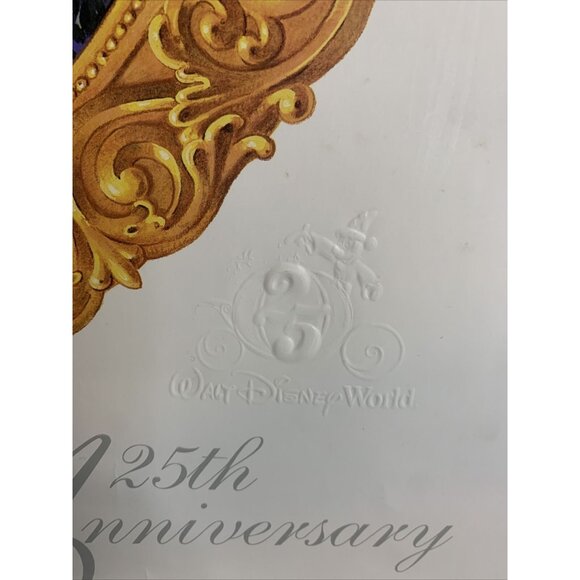 Walt Disney World 25th Anniversary Poster Cinderella Castle 1996 Vintage Disney - Picture 3 of 4